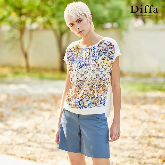 【Diffa】時尚美型口袋設計短褲-女