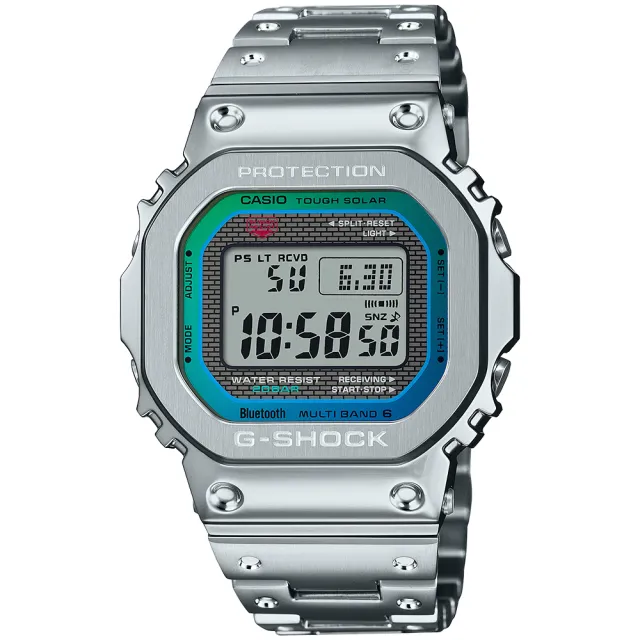 【CASIO 卡西歐】G-SHOCK 太陽能藍牙電波錶 禮物 開學(GMW-B5000PC-1)