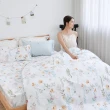 【BUHO 布歐】台灣製100%TENCEL天絲™舖棉兩用被床包組-雙人(多款任選)