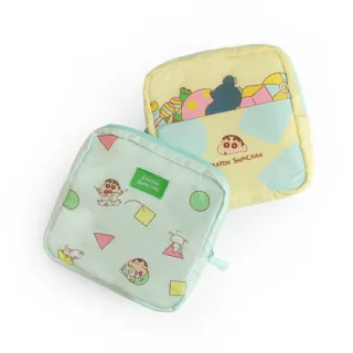 【Norns】交換禮物 蠟筆小新方形收納包(生理包 衛生棉收納包 隨身小包包)