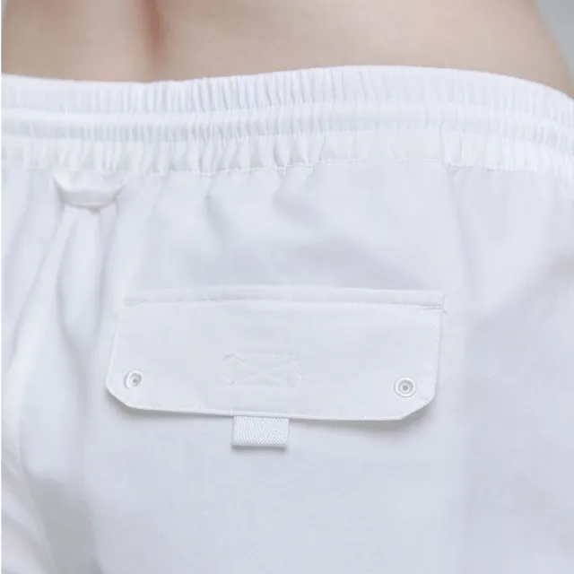 【National Geographic 國家地理官方旗艦】女裝 HARLEQINTUSK 基本款衝浪短褲 - 白色