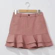 【H2O】雙層荷葉短裙(#4682004 褲裙 粉色/咖啡色)