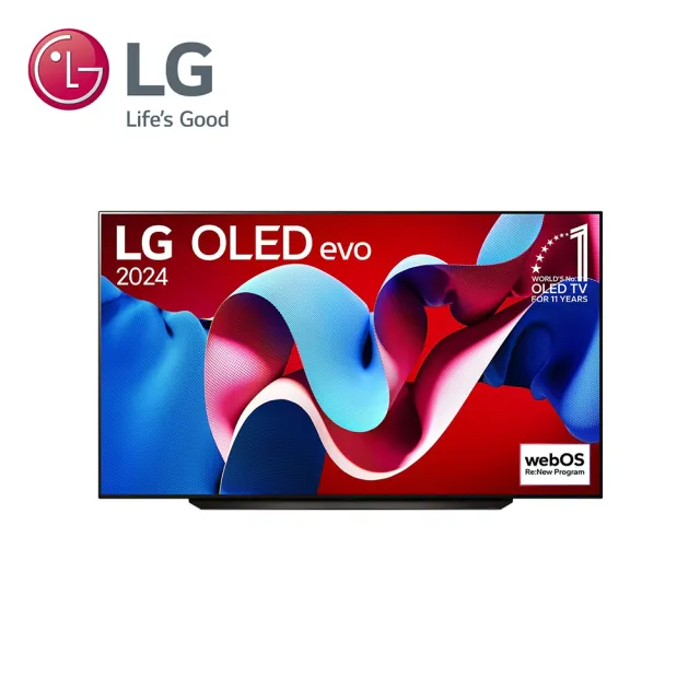 【LG 樂金】83型OLED evo C4 極緻系列 4K AI物聯網智慧電視(OLED83C4PTA)