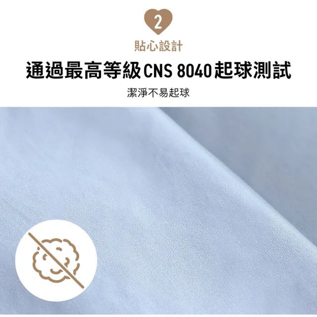 【3M】新一代純棉防蹣床包-雙人加大(北歐藍/奶油米/清水灰三色選 2024新品上市)