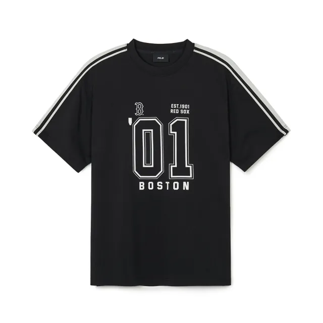【MLB】短袖T恤 涼感 Varsity系列 波士頓紅襪隊(3ATSV2143-43BKS)