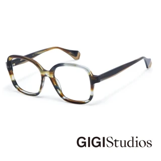 【GIGI Studios】新潮風格方框光學眼鏡(玳瑁 - MIRELLE-6865/7)