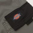 【Dickies】男款灰色拼接雙膝設計多口袋工裝長褲｜DK011791CL1