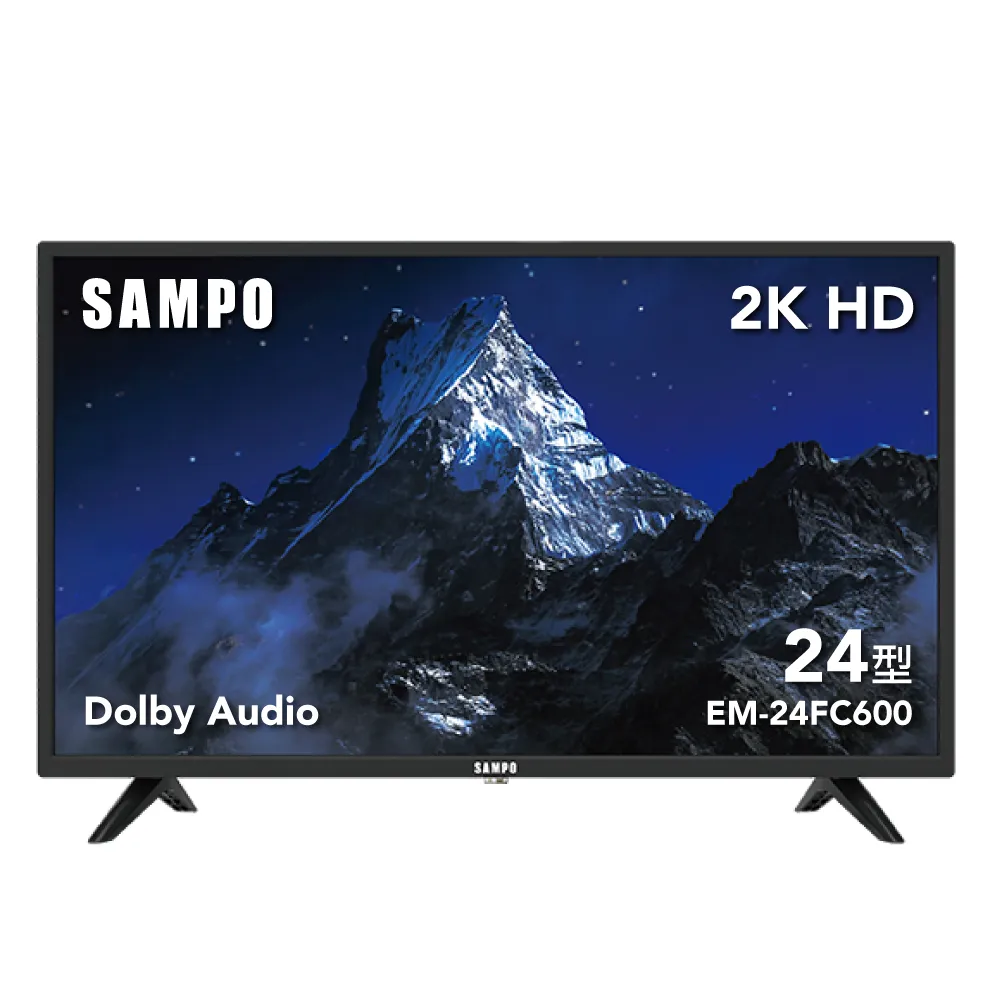 【SAMPO 聲寶】24型HD液晶顯示器+視訊盒(EM-24FC600+MT-600)