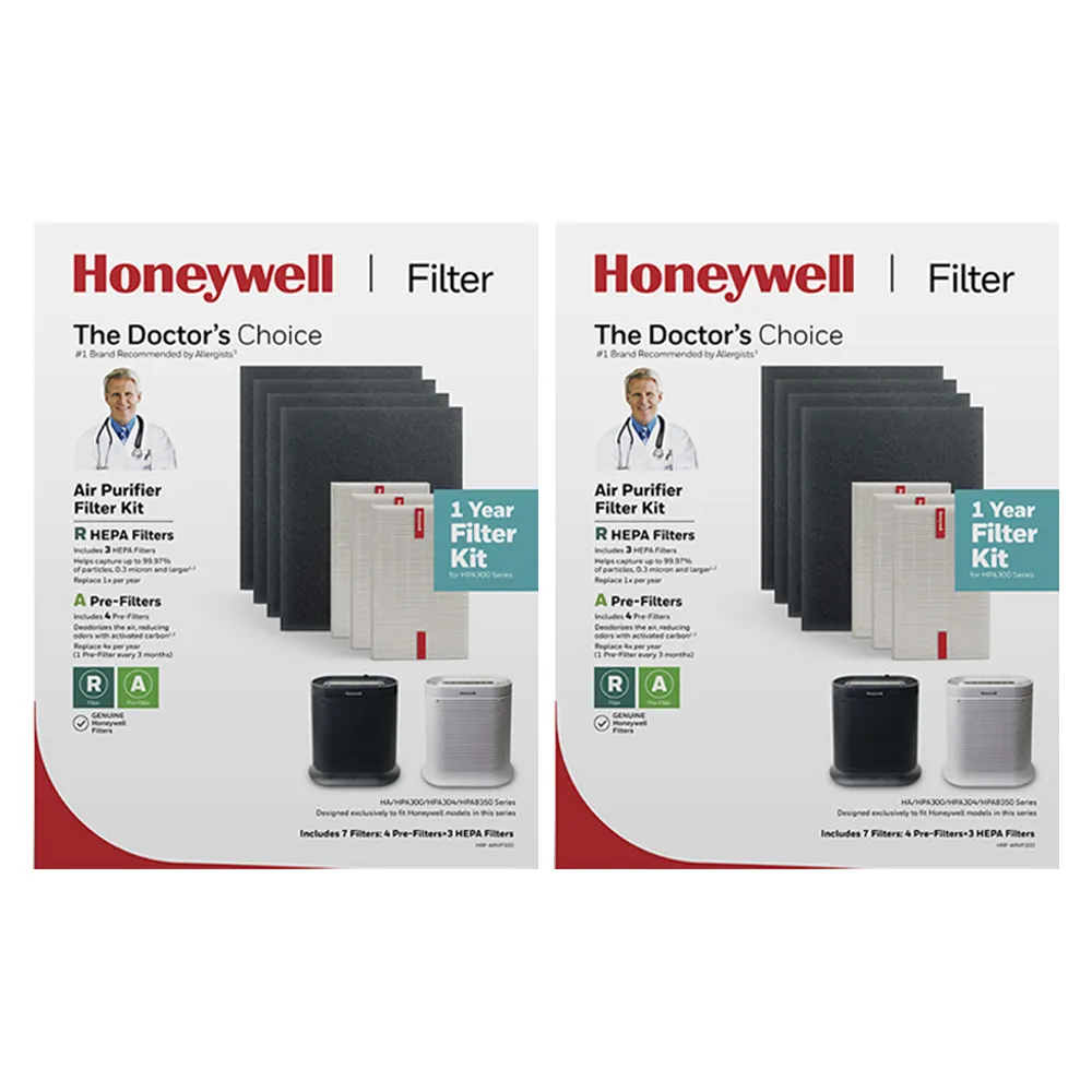 【美國Honeywell】兩年份耗材組(內含HRF-ARVP300 x2盒★適用HPA-300 / HPA-5350WTWV1)