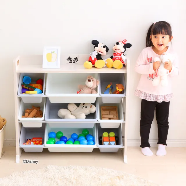 【IRIS】迪士尼系列 木質天板兒童玩具收納架 TKTHR-39(迪士尼家具/收納架/玩具收納/兒童玩具/置物架)