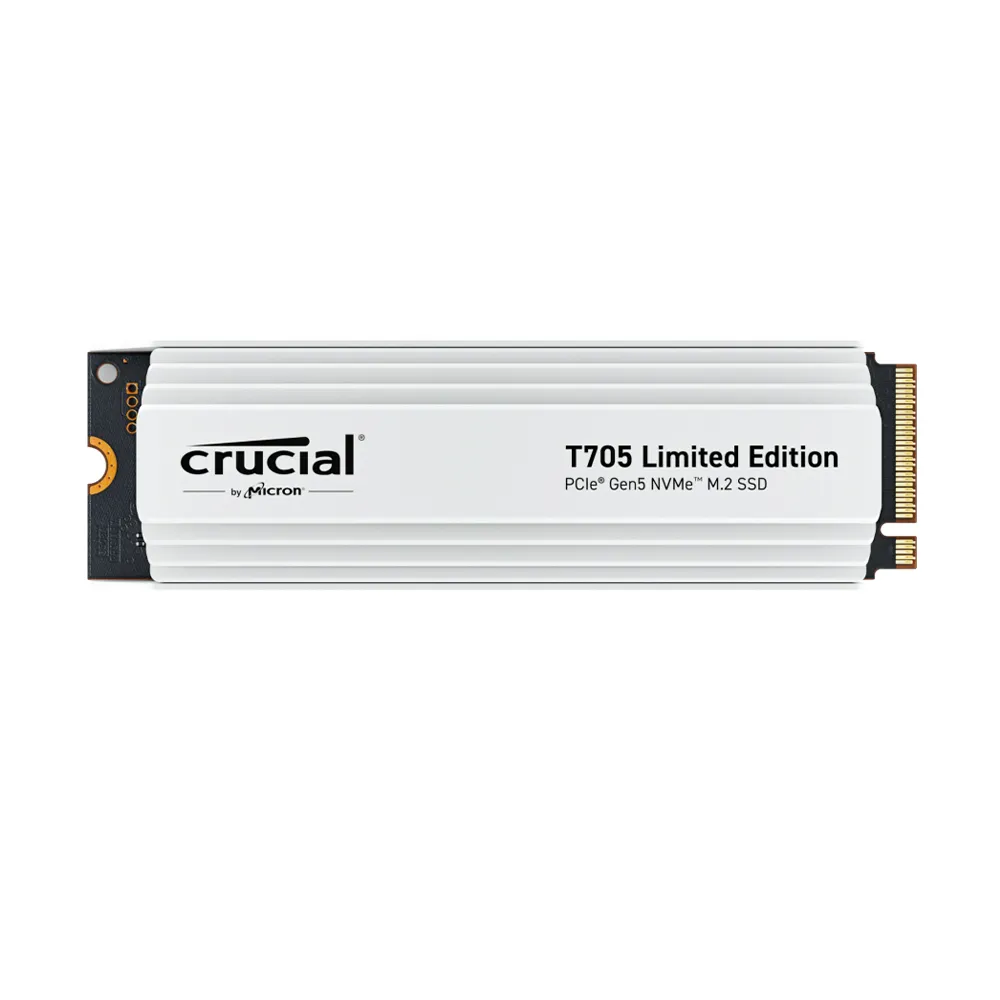 【Crucial 美光】T705 2TB 白色散熱片 PCIe Gen5 NVMe M.2 固態硬碟 SSD(CT2000T705SSD5A)