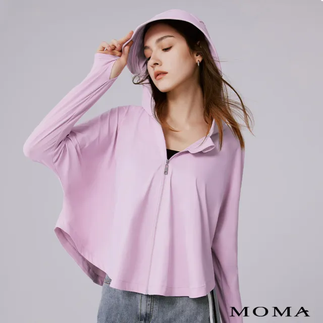 【MOMA】超涼感連帽水絲透氣機能外套(三色)