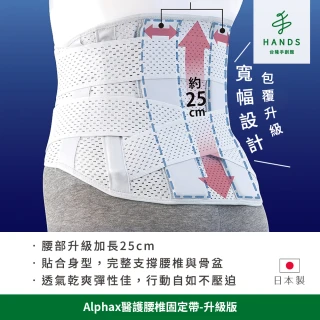 【台隆手創館】日本Alphax醫護腰椎固定帶-升級版