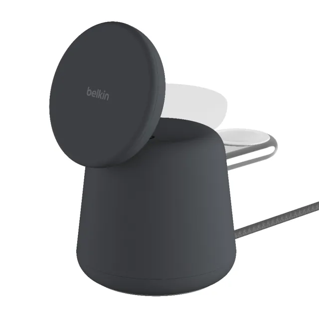 【BELKIN】WIZ020btH 15W Magsafe BoostCharge Pro2合1無線快速充電底座