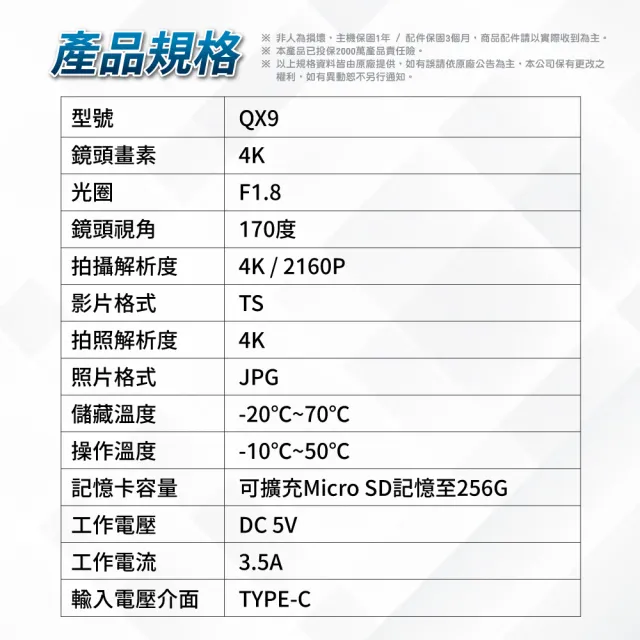 【路易視】QX9 4K GPS測速 電子後視鏡 行車記錄器