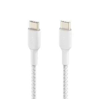 【BELKIN】BOOST↑CHARGE Braided USB-C 至 USB-C 編織充電線纜2m(3色可選)