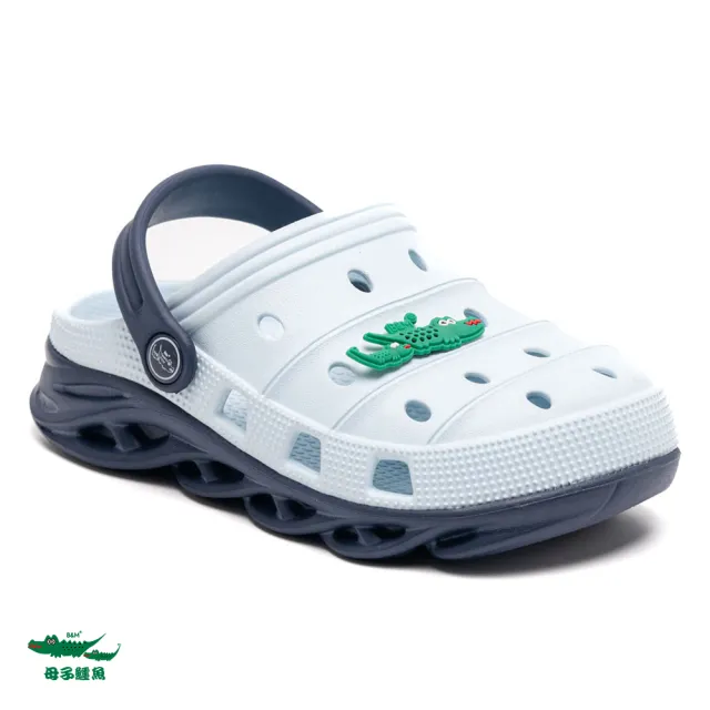 【母子鱷魚】-官方直營-童趣撞色輕量兩穿洞洞鞋(童款多色)