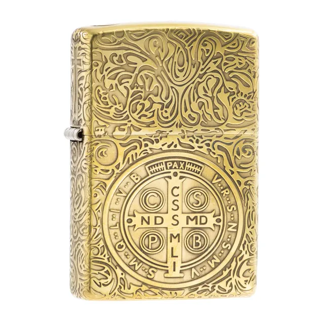 【Zippo】康斯坦丁-雙面十字-全金-復刻版 防風打火機(美國防風打火機)