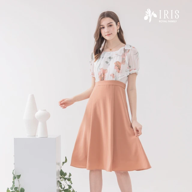 IRIS 艾莉詩 浪漫拼接洋裝-2色(42694)