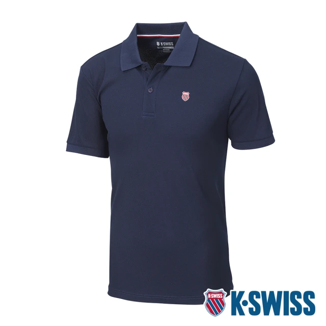 K-SWISS 排汗POLO衫 PF Polo -男-藍(1010233-426)