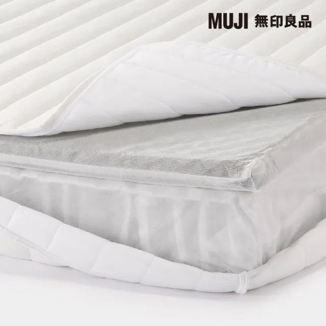 【MUJI 無印良品】高密度獨立筒翻身型床墊/S 約寬99*深196*高21cm(大型家具配送)