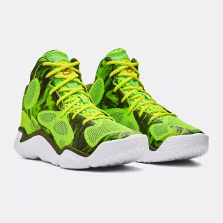 【UNDER ARMOUR】籃球鞋 CURRY Spawn Flotro 男鞋 綠 白 咖哩 支撐 回彈 運動鞋 UA(3026640300)