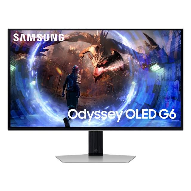SAMSUNG三星 S27DG602SC 三星 S27DG602SC 27吋 OLED 顯示器,採用高對比 1000000:1 面板,支援 2560 x 1440 2K 解析度與 360Hz 更新頻率,提供 0.03ms GTG 超低反應時間,完美適合看片追劇、學生學習、OA辦公與電競遊戲。具零閃屏、抗藍光、FreeSync Premium Pro 同步技術,178° 廣視角與 1.07 億色彩還原,窄邊框設計支援 90 度樞軸旋轉與 VESA 壁掛,三年保固,USB 3.0 埠位便利連線,健康護眼首選 CP 值高顯示器。