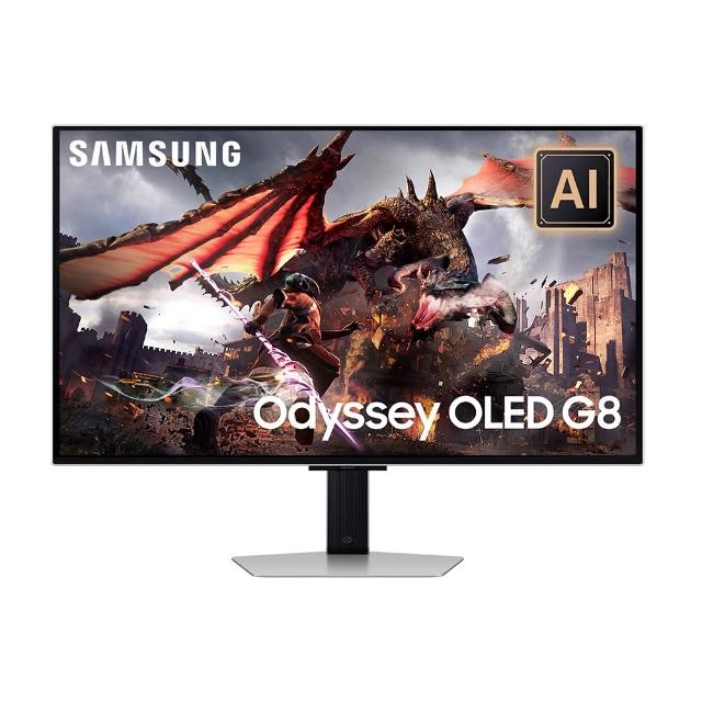【Samsung 三星】S32DG802SC 32型 4K 240Hz Odyssey G8 QD-OLED 電競螢幕(AI晶片/0.03ms/遙控器/智慧聯網)