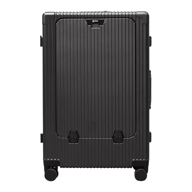 【Arlink】28吋純PC行李箱 鋁框箱 多功能前開式擴充 飛機輪(旅行箱/ TSA海關鎖/專屬防塵套/月光白/鋰石灰)