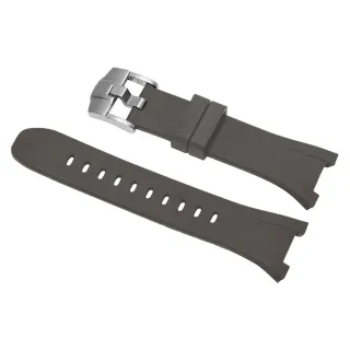 【Golden Concept】Apple Watch 44/45mm 橡膠錶帶 ST-45-RB 灰橡膠/銀扣環