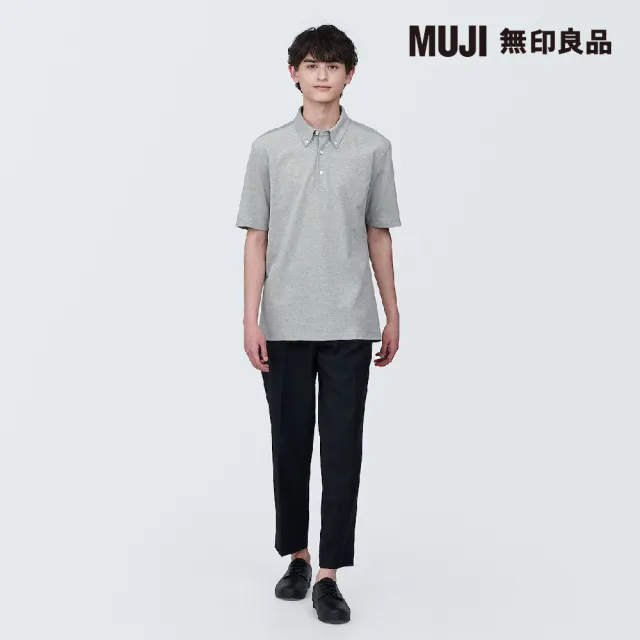 【MUJI 無印良品】男涼感鹿子織扣領短袖POLO衫(共5色)