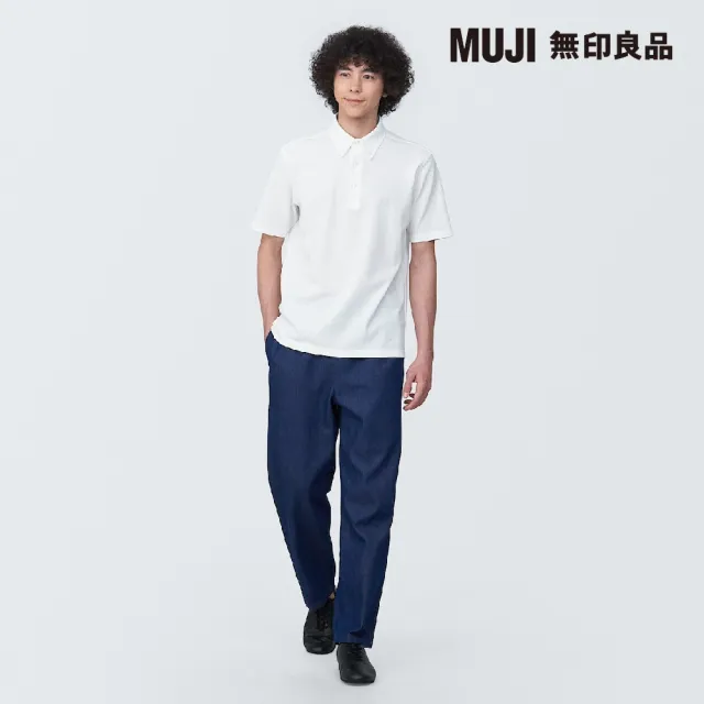 【MUJI 無印良品】男涼感鹿子織扣領短袖POLO衫(共5色)