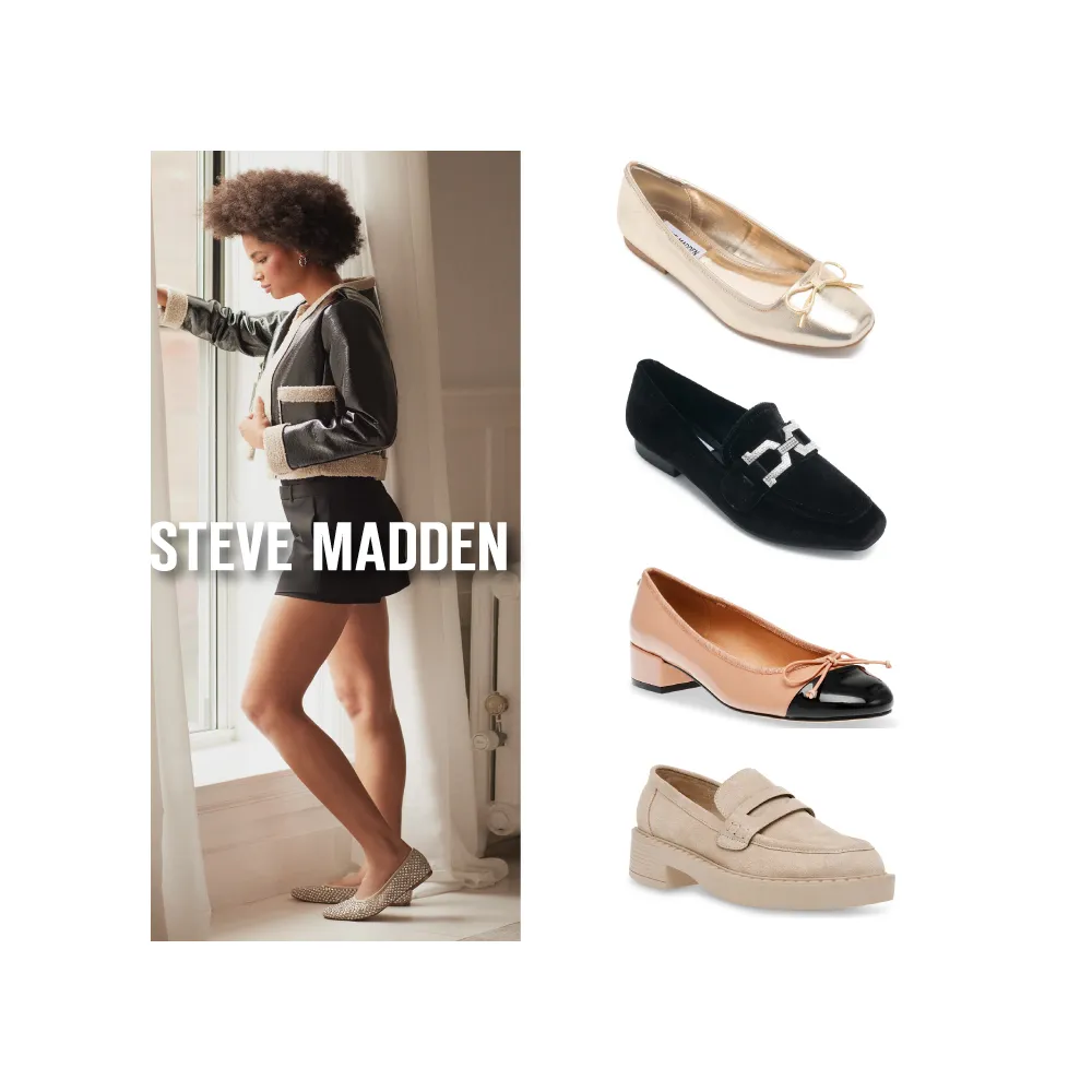 【STEVE MADDEN】夏季百搭娃娃/樂福鞋(任選均一價)