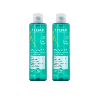 【A-DERMA 艾芙美官方直營】控油清爽潔膚凝膠2入組