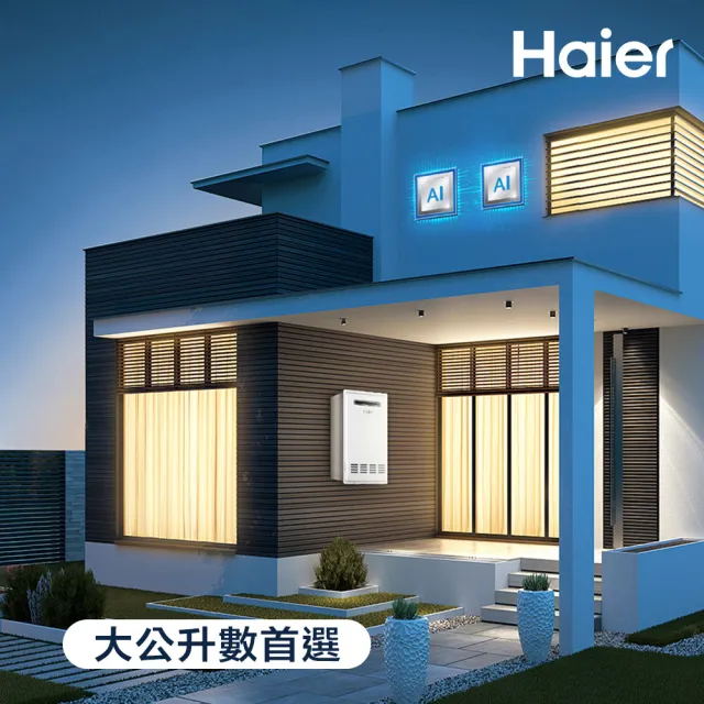 【Haier 海爾】20L 室外專用強制排氣熱水器SA1 數位恆溫2.0 基本安裝JSW38-T20(NG1/RF式)