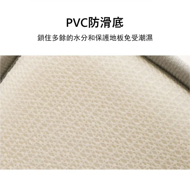 【Kyhome】加厚慢回彈記憶棉浴室防滑地墊 超強吸水 室內腳踏墊/門墊(40x60cm)