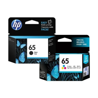 【HP 惠普】NO.65 N9K02AA+N9K01AA 原廠墨水匣 1黑1彩組