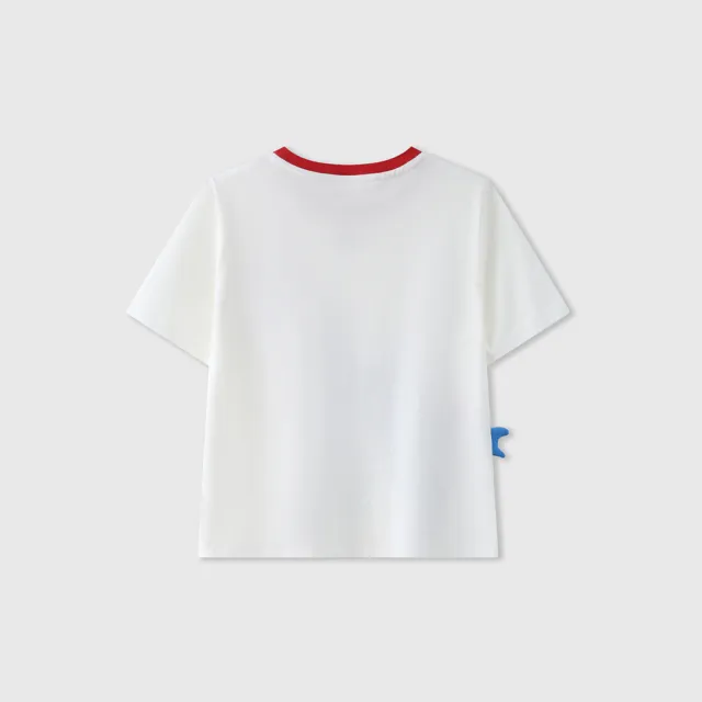【GAP】男幼童裝 Logo純棉趣味印花圓領短袖T恤-白色(465402)