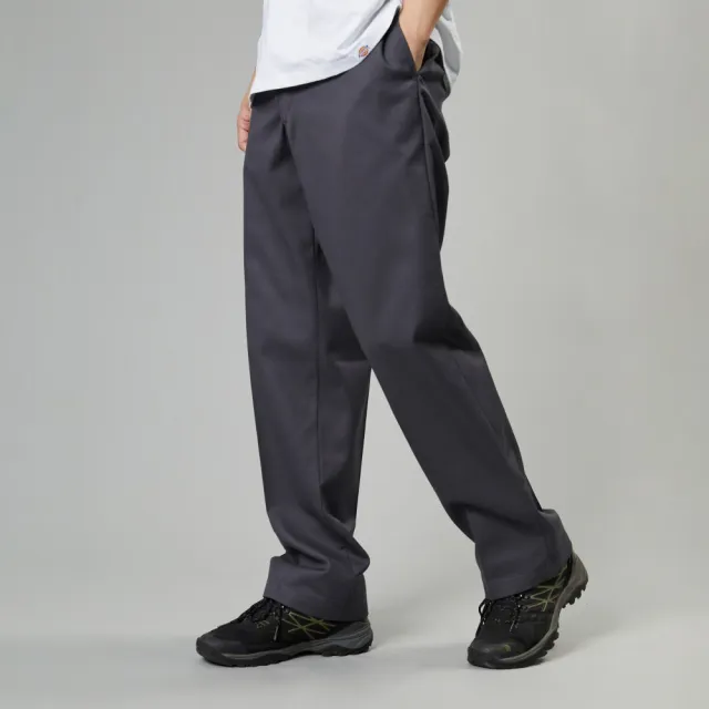 【Dickies】男款深灰色經典874彈性抗皺材質工裝長褲｜DK012942CF8