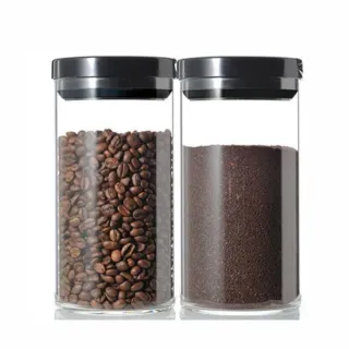 【HARIO】聰明瓶蓋 耐熱玻璃密封罐 1000ml*2入