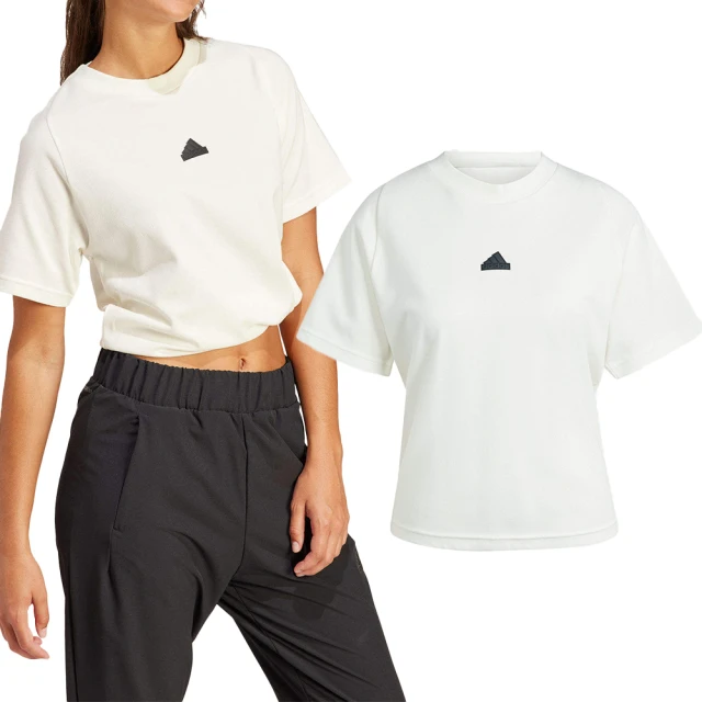 adidas 愛迪達 M Z.N.E. TEE 女款 白色 運動 休閒 基本款 LOGO 休閒 上衣 短袖 IS3920