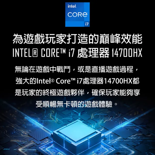 Office 2021★【MSI】16吋i7 RTX4070-8G 電競筆電(Crosshair 16 HX/i7-14700HX/16G/1TB SSD/W11/D14VGKG-07