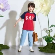 【GAP】兒童裝 Logo純棉圓領短袖T恤-紅色(545580)