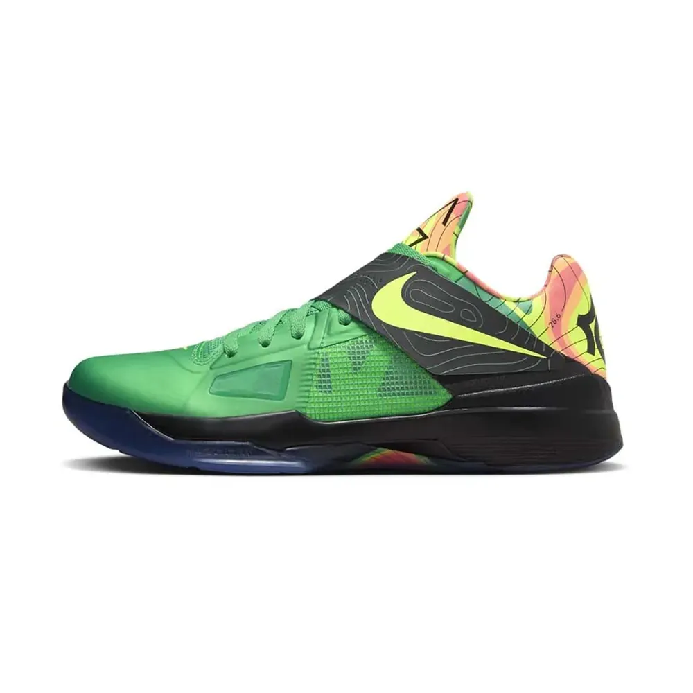 【NIKE 耐吉】籃球鞋 Nike KD 4 Weatherman 2024 限量配色 綠 實戰籃球鞋 男鞋 FN6247-300