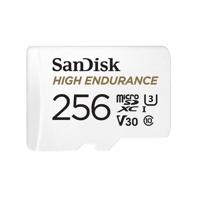 【SanDisk】行車記錄器/監控專用High Endurance microSD 記憶卡 256GB(公司貨)