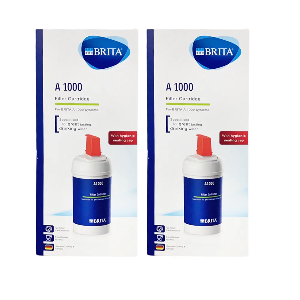 【BRITA】A1000 長效型濾芯 2入組(適用於 mypure A1 櫥下型濾水器 平輸品)