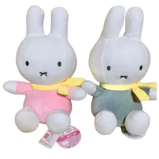 【小禮堂】米飛兔 絨毛玩偶收納毛毯 - 坐姿 兩款隨機(平輸品)