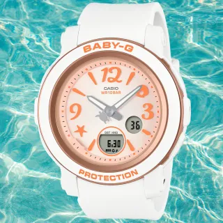 【CASIO 卡西歐】BABY-G 熱帶海洋 雙顯腕錶 618 年中慶 禮物(BGA-290US-4A)