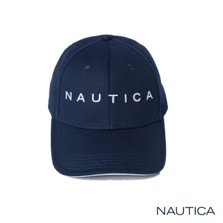 【NAUTICA】品牌LOGO帆船刺繡棒球帽(深藍)