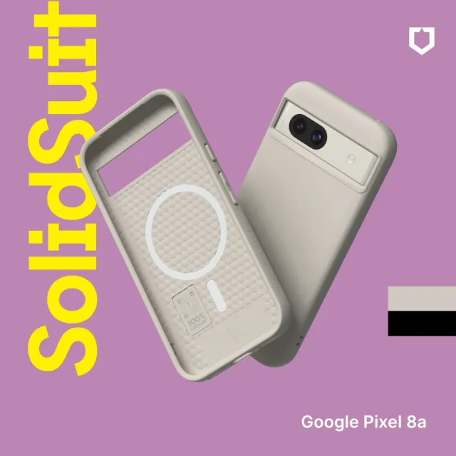 【RHINOSHIELD 犀牛盾】Google Pixel 8a SolidSuit MagSafe兼容 磁吸手機保護殼(經典防摔背蓋殼)